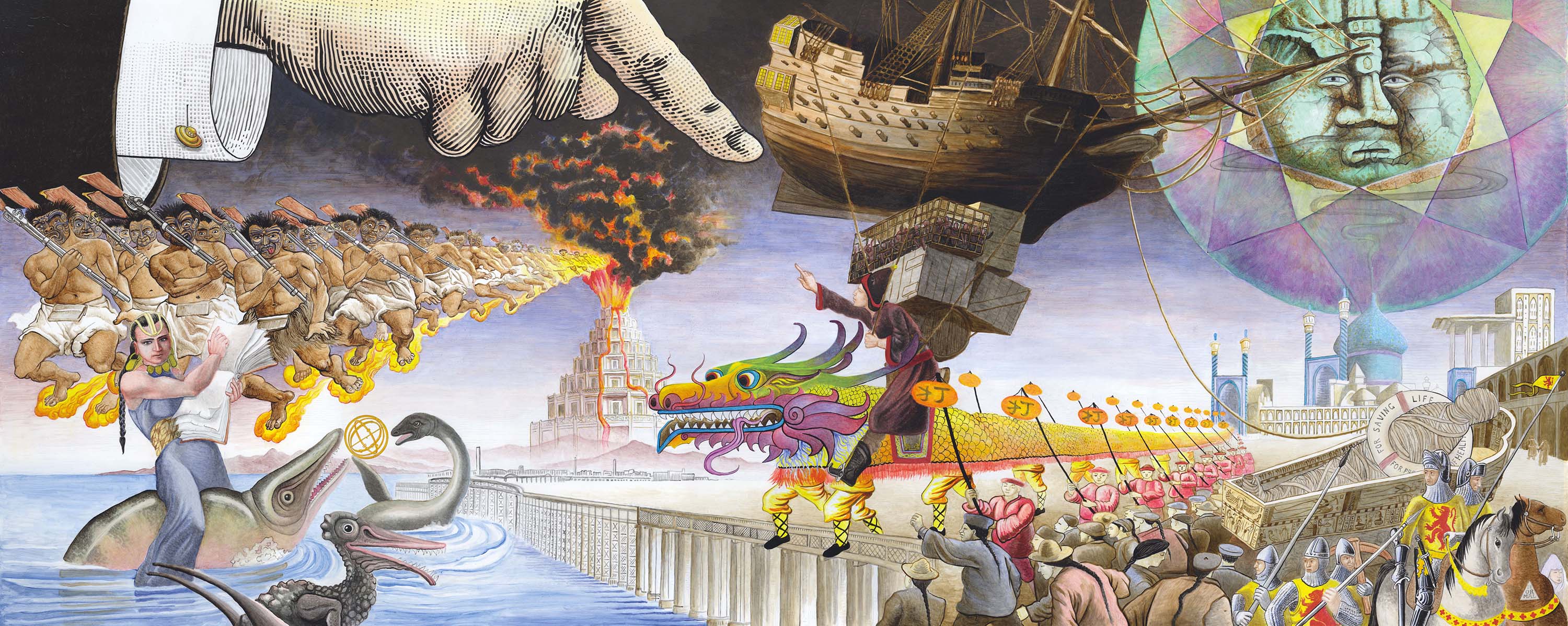 Curioscillotropy, the finished painting